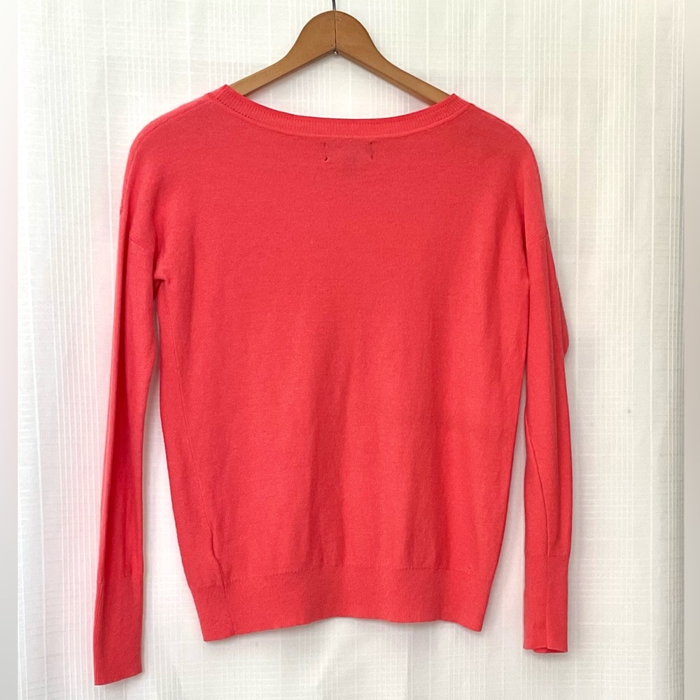 Banana Republic Women's Coral wool and cashmere Crew Neck Sweater - Picture 2 of 6